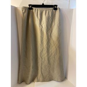 Outfit JP Beige 100 %linen skirt large rn#95619